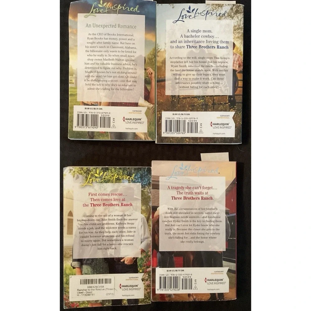 Lots of 4 Harlequin Romance Love Inspired‎ Books by Arlene James Paperback